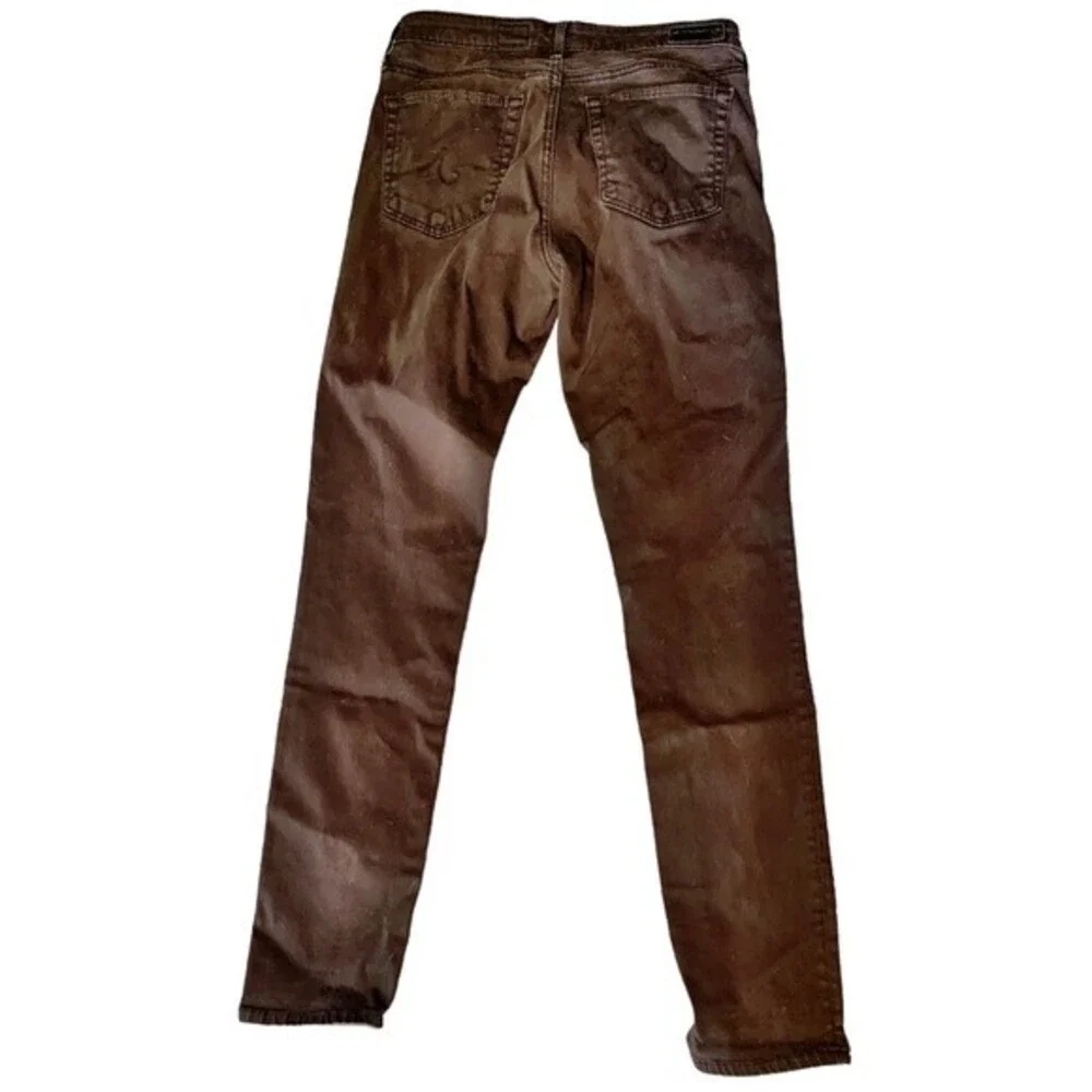 AG Adriano Goldschmied The Prima Cigarette Leg Brown Jeans - 31R